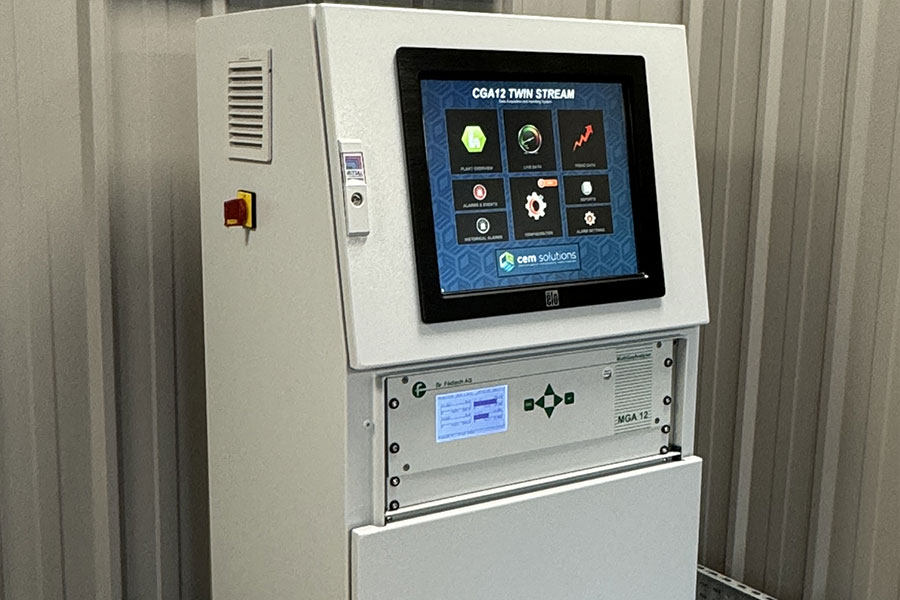 CGA12-T, Twin Cremator CO, NOx, O2 & Dust